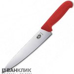 Нож кухонный Victorinox Fibrox Carving 25 см красный 5.2001.25