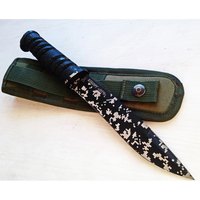 Нож армейский (военный) Біла Зброя Киборг Ночной пиксель, Цвет : Пиксель, Марка стали: 65Г, Материал рукояти: ABS термопластик, изображение 3
