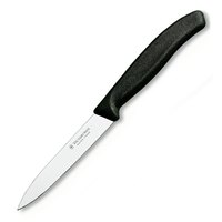 Кухонный нож Victorinox SwissClassic, 10см, черный 6.7703, Цвет : Чёрный, Марка стали: 440А, Материал рукояти: Пластик