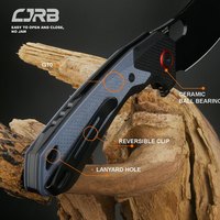 Нож охотничий CJRB Caldera BB Blue (J1923-BBU), Цвет : Black/Blue, изображение 5