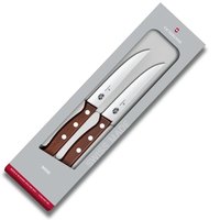 Набор кухонный Victorinox Wood Steak Set 2 ножа 12см волн. с дерев. ручкой 5.1230.12G, изображение 3