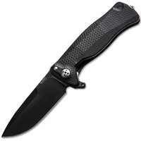 Карманный нож Lionsteel SR11 Aluminum Black Blade black (SR11A BB), Покрытие клинка: Black, Цвет : Чёрный