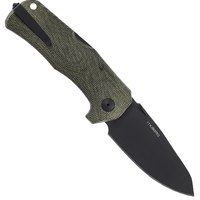 Карманный нож Lionsteel TM1 Canvas Black Blade green (TM1B CVG), Покрытие клинка: Black, изображение 2