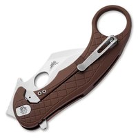Нож керамбит Lionsteel L.E.One, Stone Washed brown (LE1 A ES), Цвет : Коричневый, изображение 2