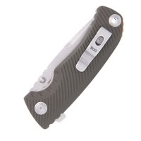 Нож туристический SOG Tellus ATK, Olive Drab/Orange (11-06-01-43), Покрытие клинка: SW (Stonewash), Цвет : Оливковый/Оранжевый, изображение 3