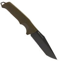 Нож туристический SOG Trident FX OD Green/Partaily Serrated (17-12-04-57), Цвет : Зелёный, Тип режущей кромки: Полусеррейтор