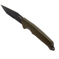 Нож туристический SOG Trident FX OD Green/Partaily Serrated (17-12-04-57), Цвет : Зелёный, Тип режущей кромки: Полусеррейтор, изображение 2