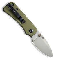 Маленький складной нож Civivi Baby Banter зеленый C19068S-5, Покрытие клинка: GSW (Gray Stonewash), Цвет : Зелёный, изображение 2