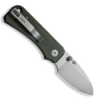 Маленький складной нож Civivi Baby Banter зеленый C19068SB-1, Покрытие клинка: GSW (Gray Stonewash), Цвет : Тёмно-зелёный , изображение 2