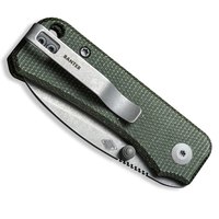 Маленький складной нож Civivi Baby Banter зеленый C19068SB-1, Покрытие клинка: GSW (Gray Stonewash), Цвет : Тёмно-зелёный , изображение 4