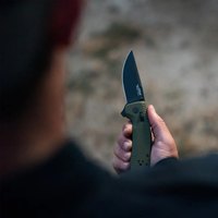 Нож туристический SOG TAC XR, OD Green/Straight Edge (SOG 12-38-02--41), изображение 5