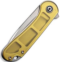 Карманный нож Civivi Elementum золотой C907A-4, Покрытие клинка: Satin, Цвет : Gold , изображение 5