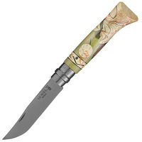 Нож туристический Opinel № 8 Limited Edition Nature by Mioshe (002603), Покрытие клинка: Black, Цвет : Beige