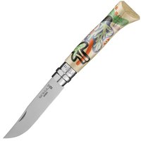 Нож туристический Opinel № 8 Limited Edition Nature by Perrine Honore (002602), Покрытие клинка: Satin, Цвет : Beige