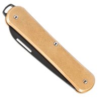 Маленький складной нож Fox Vulpis Black Blade Brass (FX-VP130 OTB), Покрытие клинка: Black Top Shield&reg;, Цвет : Brown, изображение 3