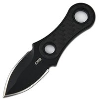 Маленький нож CJRB Knap Black CF (J1940-BCF), Покрытие клинка: Black, Цвет : Black