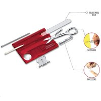 Карта-мультитул Victorinox Swisscard Nailcare 0.7240.T, Цвет: Красный, изображение 3
