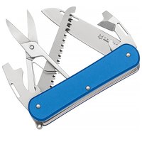 Многофункциональный нож для выживания Fox Vulpis Aluminium blue (FX-VP130-SF5 SB), Цвет : Синий, Материал рукояти: Алюміній