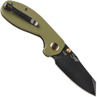 Маленький складной нож CJRB Maileah L Black Blade, AR-RPM9 Steel, G10 green (J1918L-BGN), Цвет : Зелёный, изображение 2