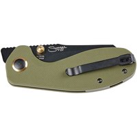 Маленький складной нож CJRB Maileah L Black Blade, AR-RPM9 Steel, G10 green (J1918L-BGN), Цвет : Зелёный, изображение 4