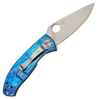 Карманный нож Spyderco Tenacious D2 Titanium Blue (C122TIBLD2P), изображение 2