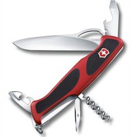 Многофункциональный нож Victorinox Delemont, RangerGrip 61, 130 мм, красный/черный 0.9553.MC