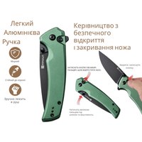 Джентльменский нож Sencut Serene зеленый S21022B-5, Цвет : Зелёный, изображение 6