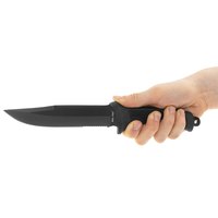 Боевой нож Mil-Tec M.GummiGriff Schwarz черный (15358002), изображение 5