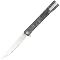 Джентльменский нож Ocaso Solstice Engraved titanium Topo Pattern Satin (10ETS), Цвет : Чёрно-серый