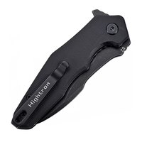 EDC нож Hightron Mini Ventura черный (HK05BLKBS), Покрытие клинка: BSW (Black Stonewash), Цвет : Чёрный, изображение 3