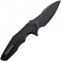 EDC нож Hightron Mini Ventura черный (HK05BLKBS), Покрытие клинка: BSW (Black Stonewash), Цвет : Чёрный, изображение 2