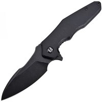 EDC нож Hightron Mini Ventura черный (HK05BLKBS), Покрытие клинка: BSW (Black Stonewash), Цвет : Чёрный