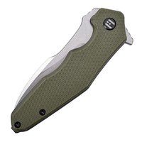 EDC нож Hightron Mini Ventura зеленый (HK05GRNS), Покрытие клинка: SW (Stonewash), Цвет : Зелёный, изображение 4