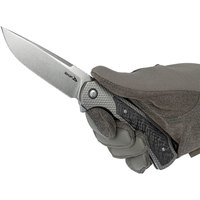 EDC нож Skif Frontier LE Titanium/Carbon Fiber (EA2 CF), Покрытие клинка: SW (Stonewash), Цвет : Карбон, изображение 5