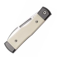 Джентльменский нож Fox Gunstock M390 Bison Micarta Titanium White (FX-558 BO), изображение 3