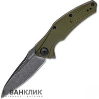 Нож KAI Kershaw Bareknuckle Black Blade олива 7777OLBW