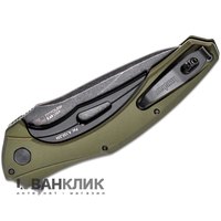Нож KAI Kershaw Bareknuckle Black Blade олива 7777OLBW