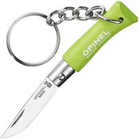 Маленький складной нож Opinel Keychain №2 Inox салатовый (002271), Цвет : Салатовый, Материал рукояти: Граб