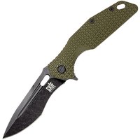 Нож туристический SKIF Defender II BSW olive 423SEBG, Цвет : Olive, Материал рукояти: Стеклотекстолит (G10)