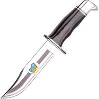 Боевой нож Buck 119, украинский флаг, черний пластик, коробка 119BKSFN-B