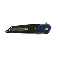 Ніж Amare Knives "Pocket Peak Folder" синій 201801, Колір: Чорний/Синій, Марка сталі: Sandvik 14C28N, Матеріал рукояті: Склотекстоліт (G10), зображення 3