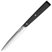 Нож кухонный Opinel Bon Appetit черный (001593), Цвет : Чёрный, Марка стали: Sandvik 12C27, Материал рукояти: Граб