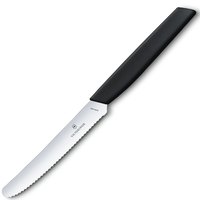 Нож кухонный Victorinox Swiss Modern Tomato&Sausage черный 6.9003.11W