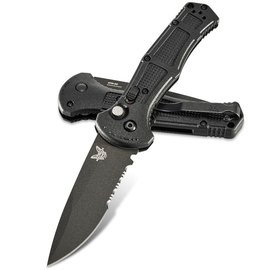 Кишеньковий ніж Benchmade Claymore Auto 9070SBK, Колір: Чорний, Марка сталі: CPM-D2, Матеріал рукояті: Grivory, зображення 2