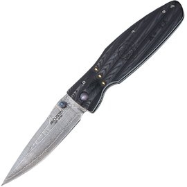 Нож Mcusta Sengoku Oda Nobunaga Damascus MC-0181D, Цвет : Чёрно-серый, Марка стали: VG-10 Damascus
