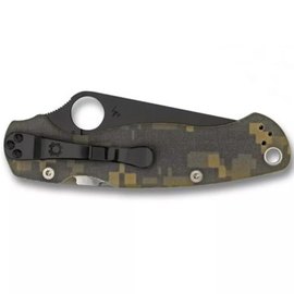 Нож для самообороны Spyderco Para-Military 2 Black Blade camo (C81GPCMOBK2), Покрытие клинка: DLC, Цвет : Camo, изображение 2