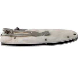 Ніж Mcusta Classic Wave, Corian MC-0019V, Колір: Бежевий, Марка сталі: VG-10 Damascus, Матеріал рукояті: Ламінована деревина, зображення 2