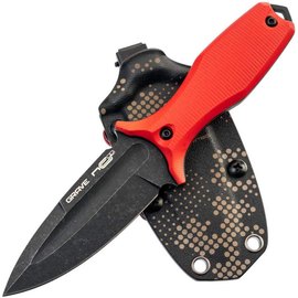 Ніж NC Custom "Grave" G10 bl/red, s/w, Колір: Червоний, Марка сталі: X105, Матеріал рукояті: Склотекстоліт (G10), зображення 5