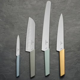 Нож кухонный Victorinox Swiss Modern Paring 10см волн. с голуб.ручкой 6.9006.10W21, изображение 3