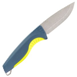 Нож туристический SOG Aegis FX, Indigo/Acid Yellow (17-41-01-41), Цвет : Синий, Марка стали: 4116 Krupp, Материал рукояти: GRN, изображение 4